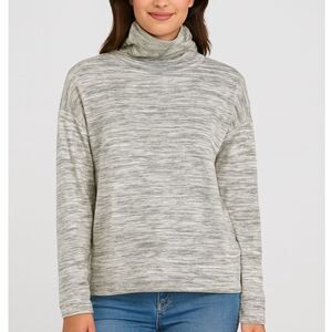 NWT Michael Lauren “Marshall” Lightweight Turtleneck Sweater in Heather Gray M